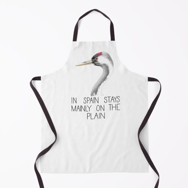 Item preview, The Crane in Spain Stays Mainly On the Plain (Common Crane) designed and sold by LauraWolfArtist.