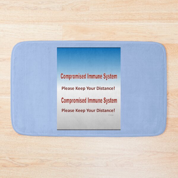 Item preview, text-Compromised Immune System in Blue and Grey designed and sold by Vicky Rodden.