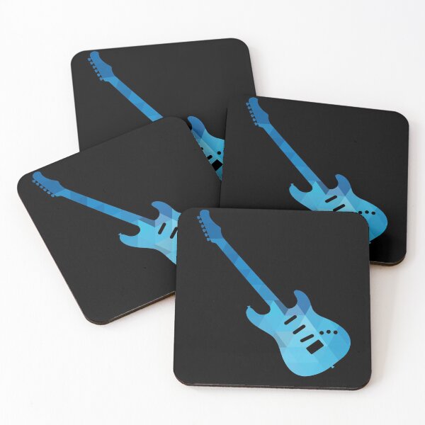 Item preview, Abstract Geometric Blue Rock n Roll Electric Guitar designed and sold by findot.
