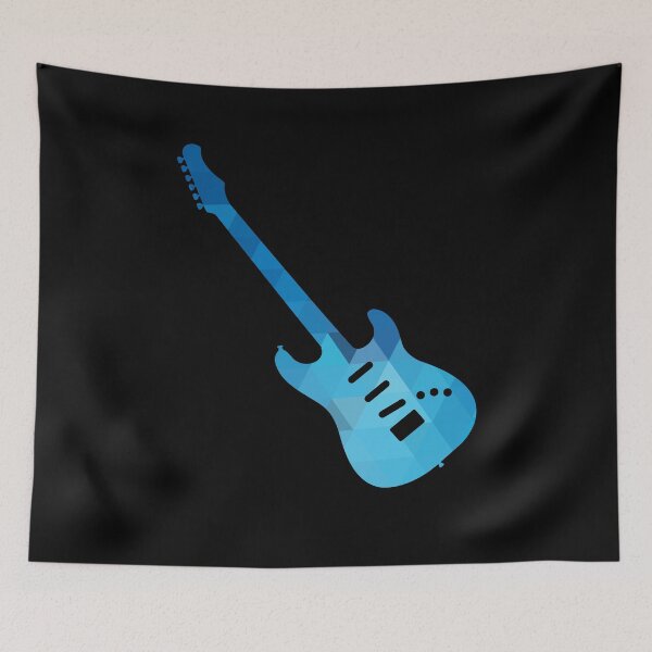Item preview, Abstract Geometric Blue Rock n Roll Electric Guitar designed and sold by findot.