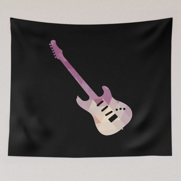 Item preview, Abstract Geometric Purple Rock n Roll Electric Guitar designed and sold by findot.