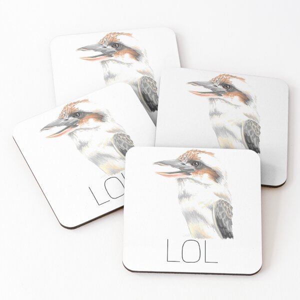 Item preview, LOL (Laughing Kookaburra) designed and sold by LauraWolfArtist.