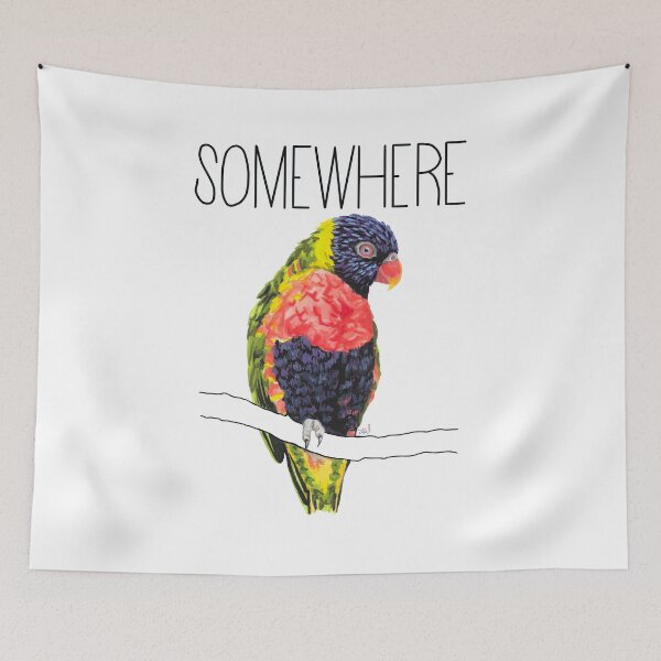 Item preview, Somewhere Over the Rainbow Lorikeet designed and sold by LauraWolfArtist.