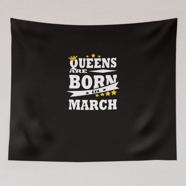 Item preview, QUEENS ARE BORN IN MARCH designed and sold by CR-SHOP.