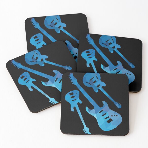 Item preview, Abstract Geometric Blue Rock n Roll Electric Guitars designed and sold by findot.