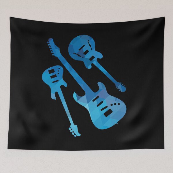 Item preview, Abstract Geometric Blue Rock n Roll Electric Guitars designed and sold by findot.