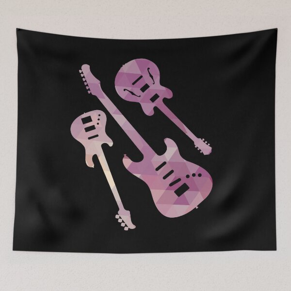 Item preview, Abstract Geometric Purple Rock n Roll Electric Guitars designed and sold by findot.