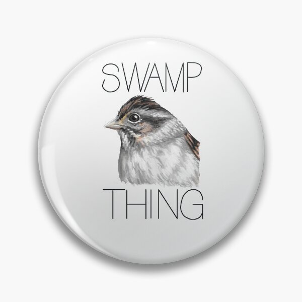 Item preview, Swamp Thing (Swamp sparrow) designed and sold by LauraWolfArtist.