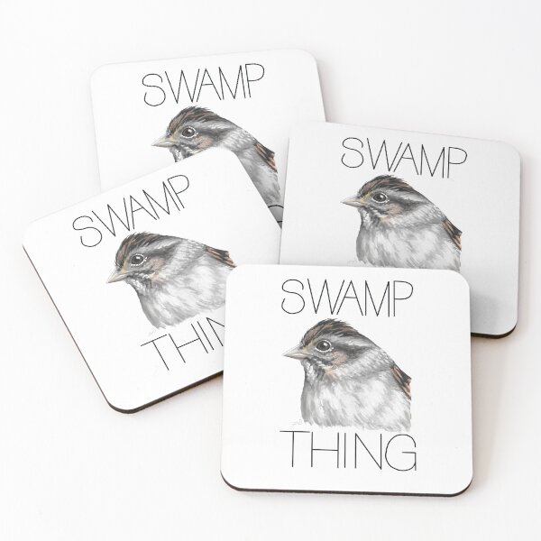 Item preview, Swamp Thing (Swamp sparrow) designed and sold by LauraWolfArtist.