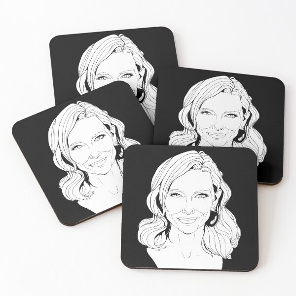 Item preview, Cate Blanchett Ink (White Fill) designed and sold by DexDrawsStudio.