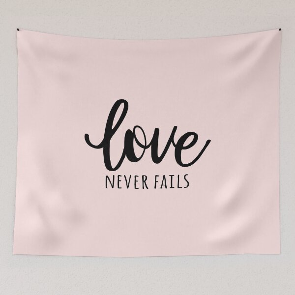 Item preview, Love Never Fails - Black designed and sold by amazingjoy.