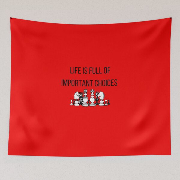 Item preview, Life is full of important choices chess designed and sold by inspiredtees24.
