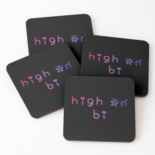 Item preview, High On Bi Bisexual Flag Hippie Text 3 designed and sold by everything4eva.