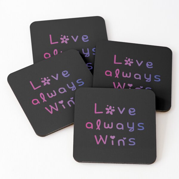 Item preview, Love Always Wins Bisexual Flag Hippie Text 3 designed and sold by everything4eva.