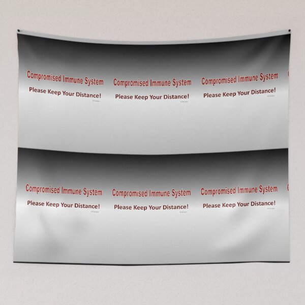 Item preview, Text-Compromised Immune System in Grey, Red and White designed and sold by Vicky Rodden.