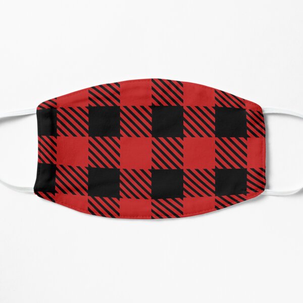 Buffalo Plaid Large Print Flat Mask