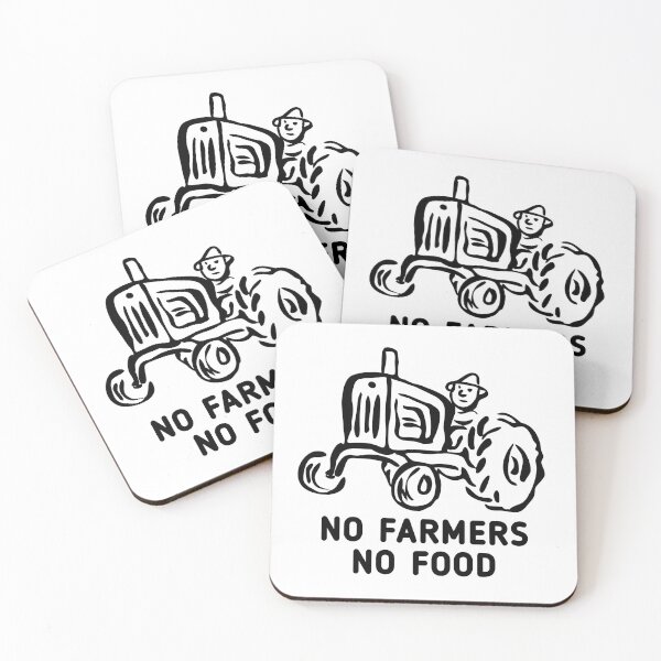 Item preview, no farmers no food sticker designed and sold by yogi pribadi.