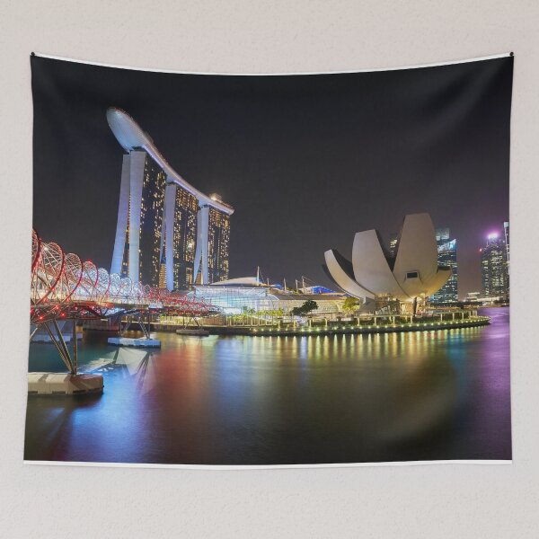 Item preview, Singapore Gardens by the Bay Cityscape Skyline Architecture designed and sold by WichitaClothing.