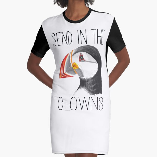 Send in the Clowns (Atlantic Puffin) Graphic T-Shirt Dress