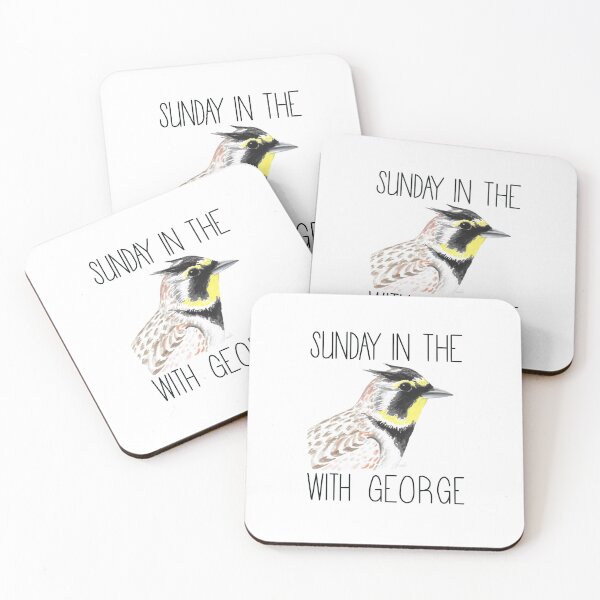 Item preview, Sunday in the Lark With George (Horned Lark) designed and sold by LauraWolfArtist.