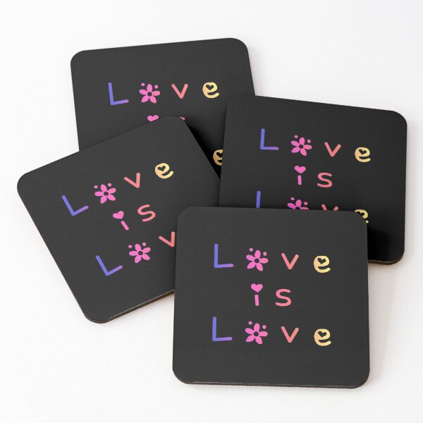 Item preview, Love is Love Rainbow Flag Hippie Text designed and sold by everything4eva.