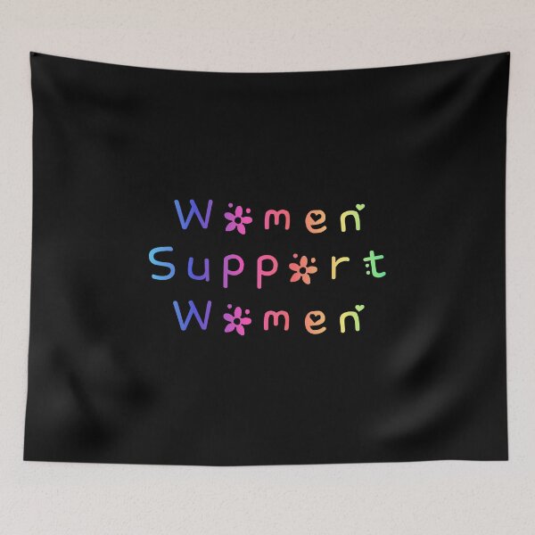 Item preview, Women Support Women Rainbow Flag Hippie Text designed and sold by everything4eva.