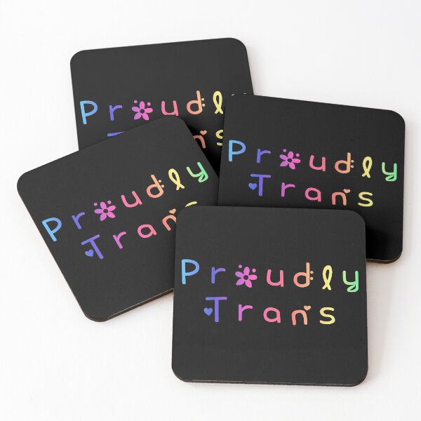 Item preview, Proudly Trans Rainbow Flag Hippie Text designed and sold by everything4eva.