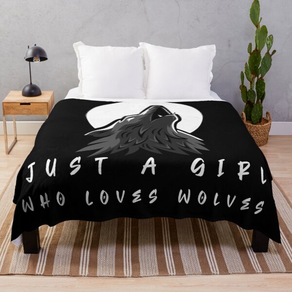 Item preview, Just A Girl Who Loves Wolves designed and sold by Xrizen Designs.