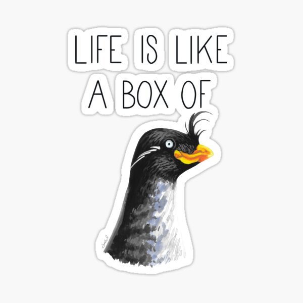 Item preview, Life Is Like A Box Of Auklets (Crested Auklet) designed and sold by LauraWolfArtist.