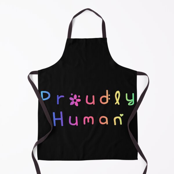 Item preview, Proudly Human Rainbow Flag Hippie Text designed and sold by everything4eva.