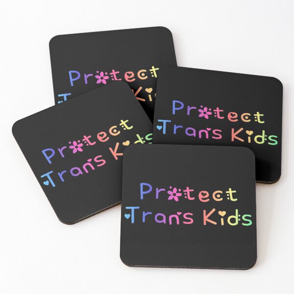 Item preview, Protect Trans Kids Rainbow Flag Hippie Text designed and sold by everything4eva.