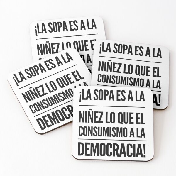 Item preview, La sopa es a la menez lo que el consumismo... designed and sold by Elena's Shop.