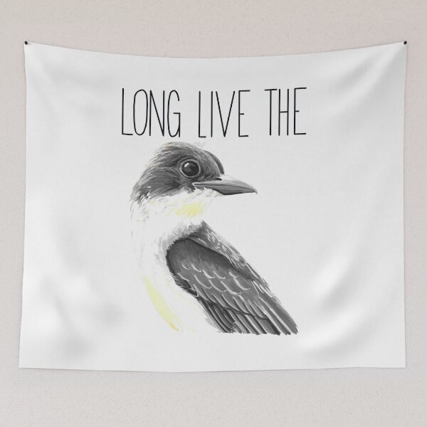 Item preview, Long Live The King (Eastern Kingbird) designed and sold by LauraWolfArtist.
