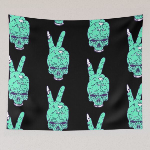 Item preview, Skull Hand and Peace || Zombie Cartoon Art designed and sold by Ninjawhere.