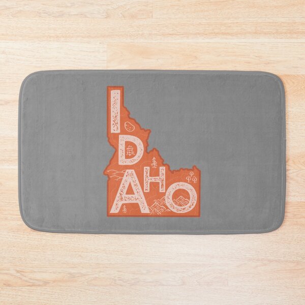 Item preview, Idaho Map Typography Red designed and sold by HelloGentry.