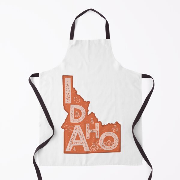 Item preview, Idaho Map Typography Red designed and sold by HelloGentry.