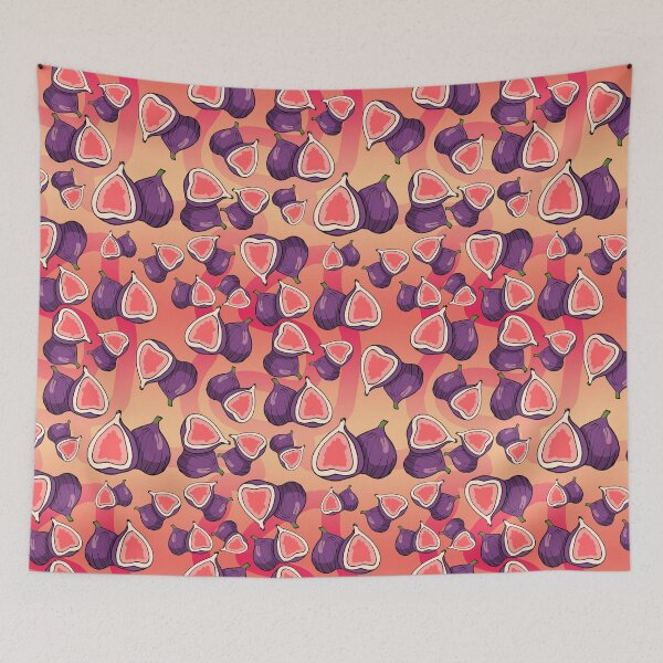 Item preview, Bright sunset figs pattern designed and sold by CecyLL.