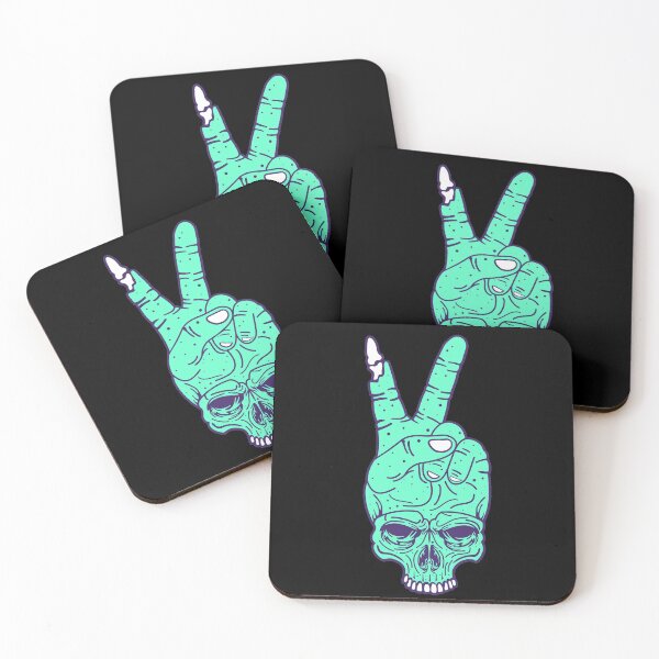 Item preview, Skull Hand and Peace || Zombie Cartoon Art designed and sold by Ninjawhere.