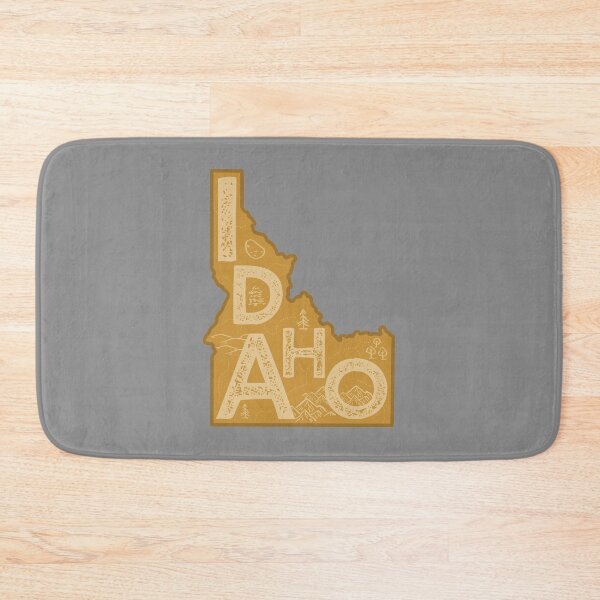Item preview, Idaho Map Typography Brown designed and sold by HelloGentry.