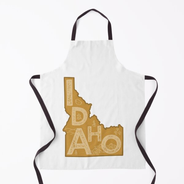 Item preview, Idaho Map Typography Brown designed and sold by HelloGentry.
