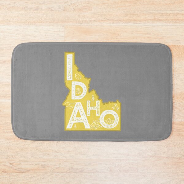 Item preview, Idaho Map Typography Gold designed and sold by HelloGentry.