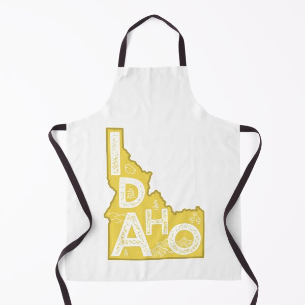 Item preview, Idaho Map Typography Gold designed and sold by HelloGentry.
