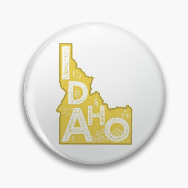 Item preview, Idaho Map Typography Gold designed and sold by HelloGentry.