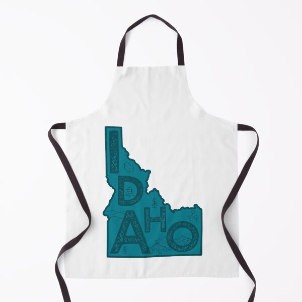 Item preview, Idaho Map Typography Navy designed and sold by HelloGentry.