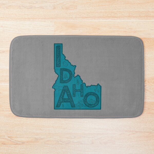 Item preview, Idaho Map Typography Navy designed and sold by HelloGentry.