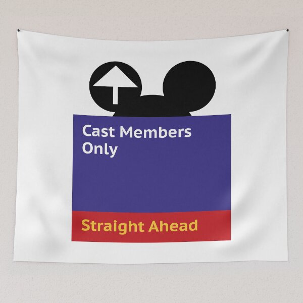 Aperçu de l'œuvre Panneau réservé aux membres de la distribution de Disney World créée et vendue par FinnFromNY.
