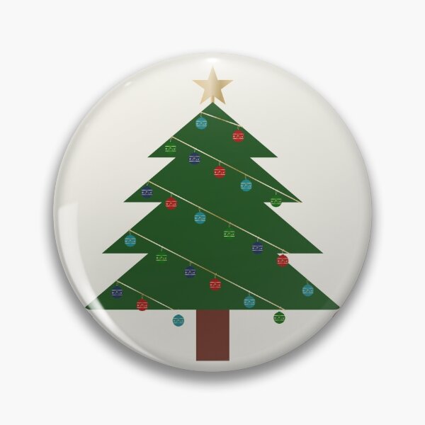Artikelvorschau, Weihnachtsbaum mit Ornamenten und leuchtendem Stern entworfen und verkauft von Rosanna Nguyen.