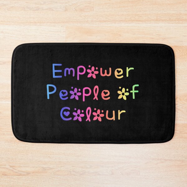 Item preview, Empower People of Colour Rainbow Flag Hippie Text designed and sold by everything4eva.