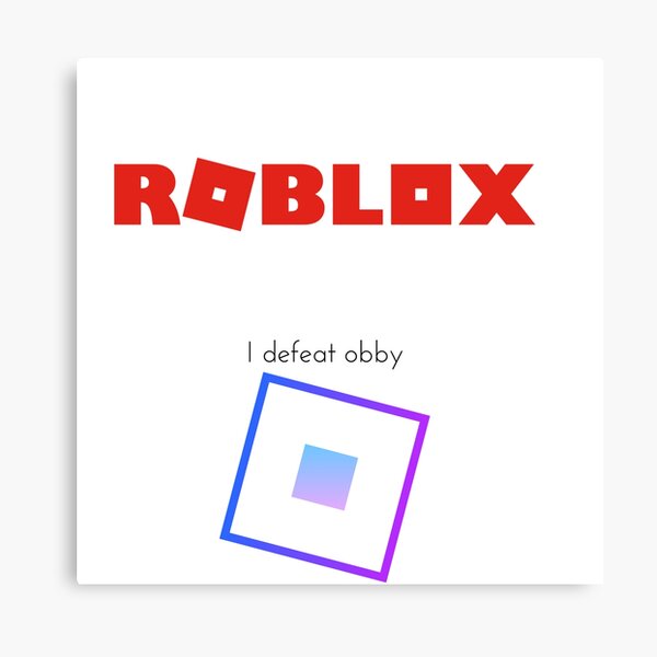 Obby Canvas Prints Redbubble - roblox ice cream obby