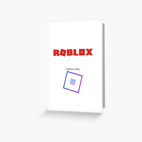 Obby Greeting Cards Redbubble - roblox obby squads all cards